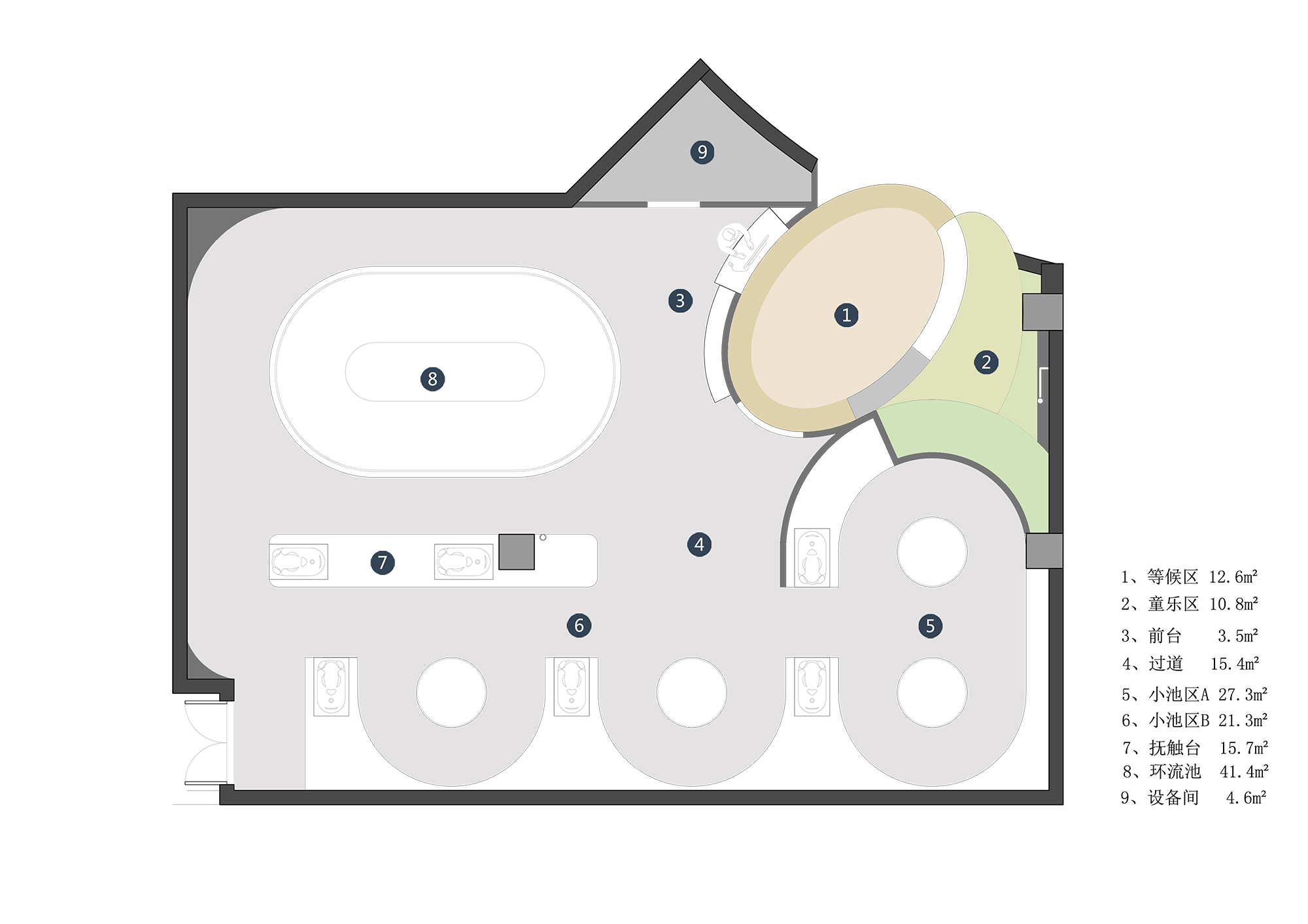 萌贝湾婴童 SPA 馆丨尤格设计-20