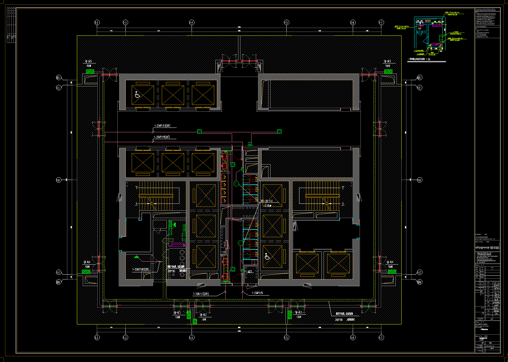 城市组 | 国际办公楼大堂公区 | 施工图-7