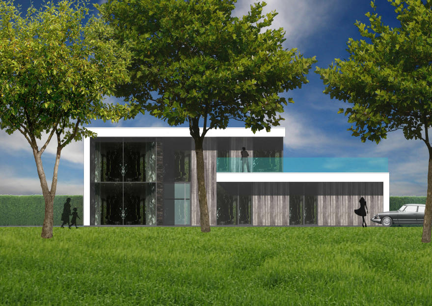 荷兰森林边缘的 N-House 别墅,极简设计与自然环境的完美融合-34