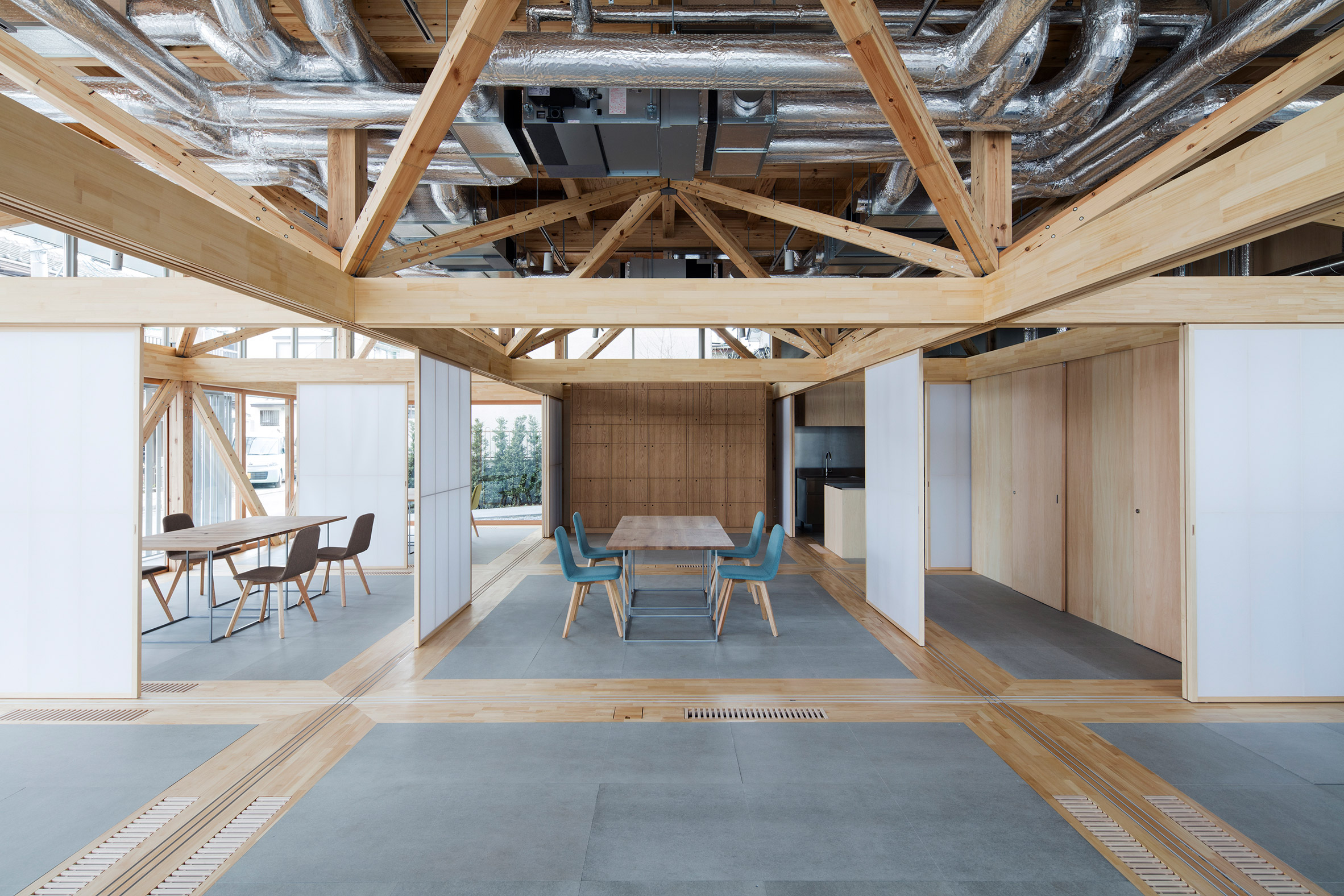 Removable walls offer endless layouts for Aki Hamada's community space-4