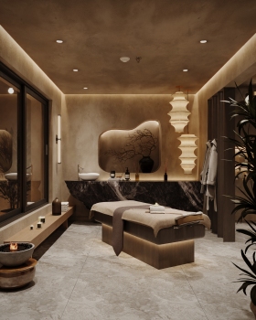 Whispers of Serenity · 侘寂风按摩室“SPA”丨Merna Refat