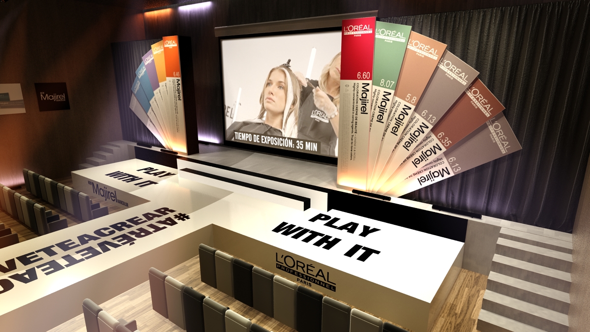 欧莱雅美奇丝染发展示厅丨L´oréal-23