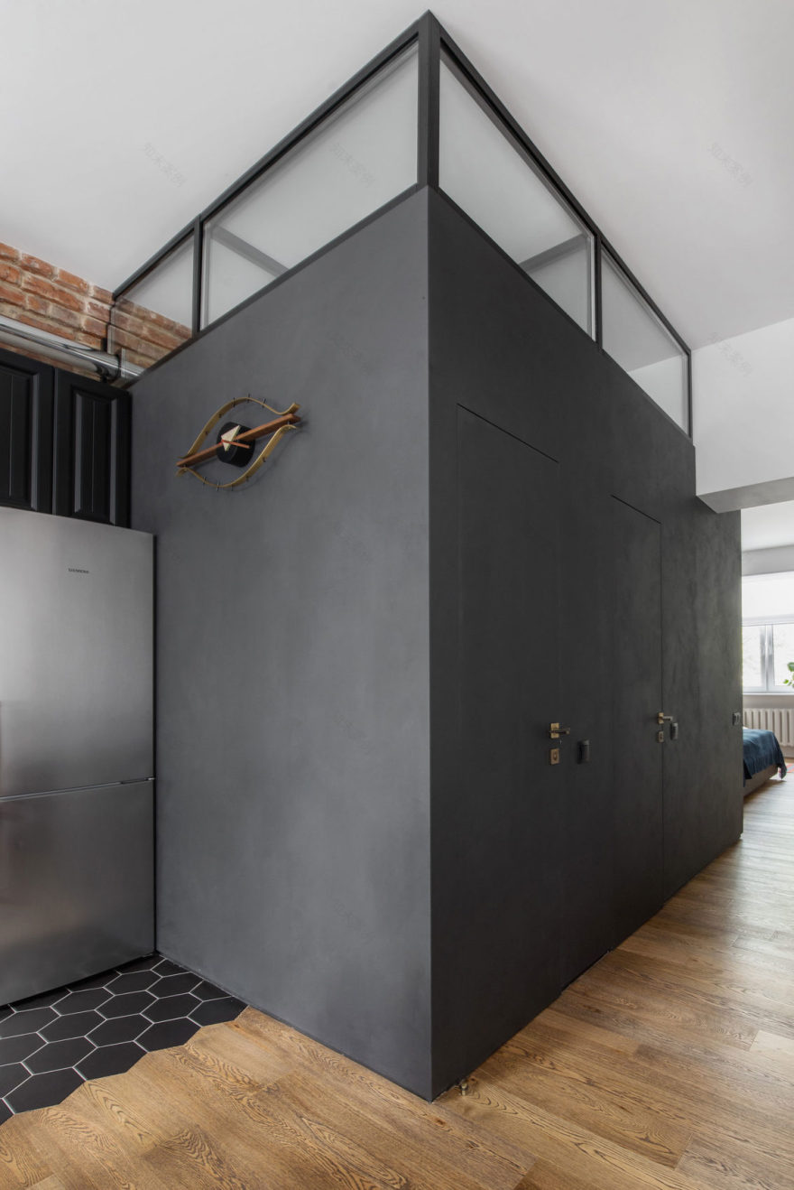 Remodeled Stalinist Style Apartment was converted into a Modern Space with a Retro Touch-43