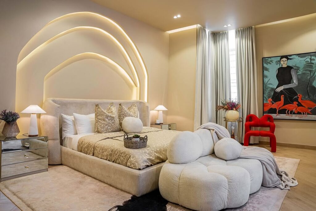 尼日利亚奢华中性风卧室项目丨Serdamol Interiors-3