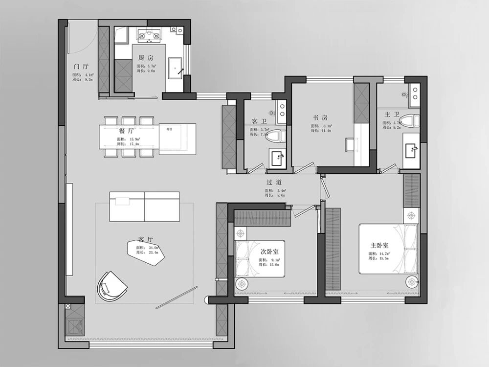 华润云上润府丨中国南京丨南舍空间设计-29