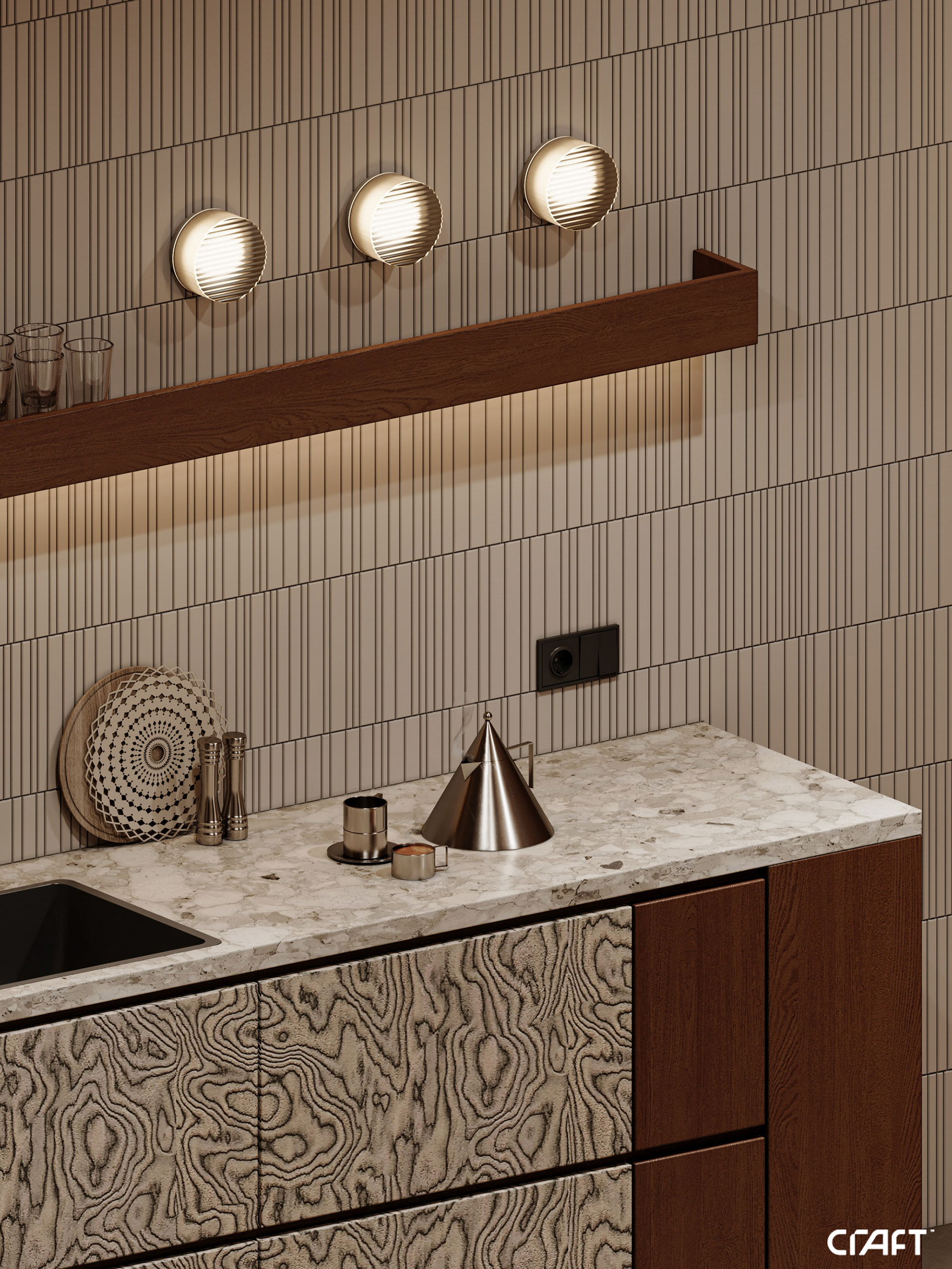 起居空间·健身房·小厨房丨沙特阿拉伯丨Square Meter Office-32