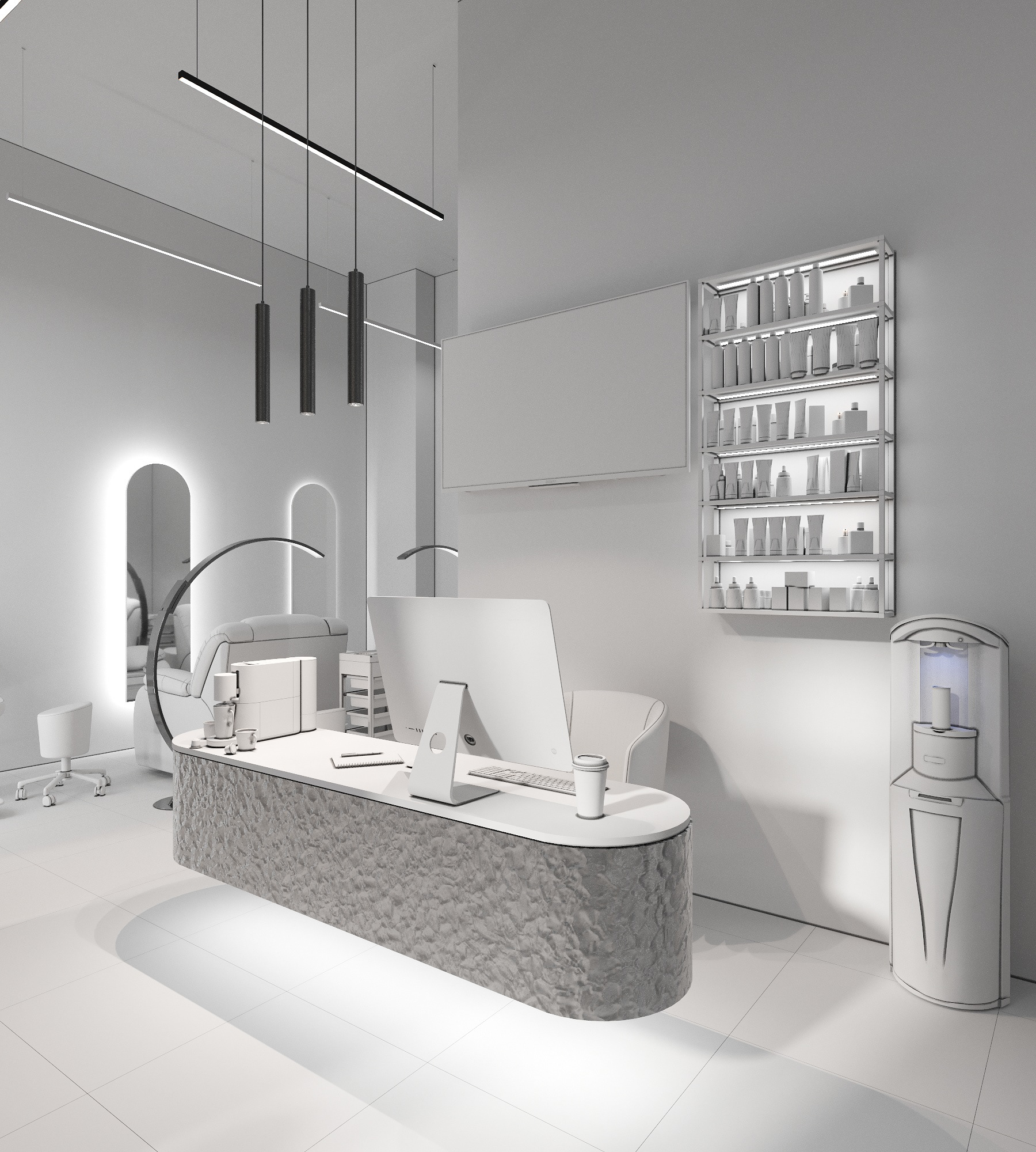 莫斯科睫毛嫁接沙龙室内设计丨布基纳法索波尼-13