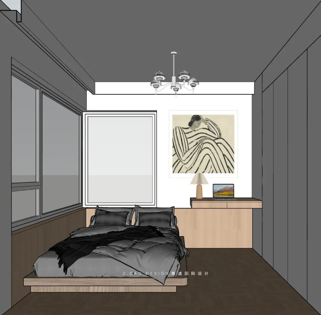 尊道新作|合肥『中央公园岚庭』中古风大平层设计，时光沉淀可持续松弛的家~-123