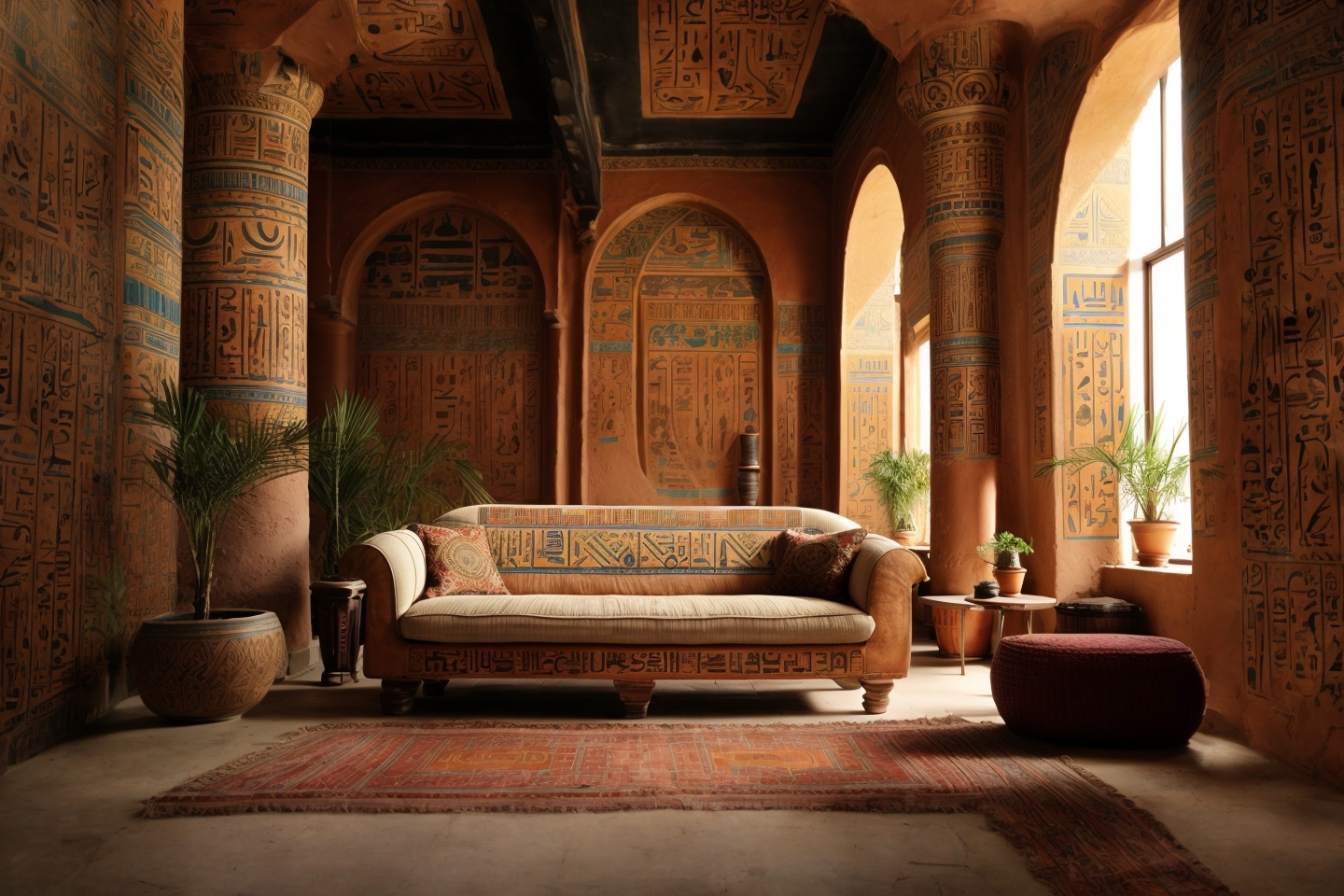 Pharaonic 室内设计（古埃及风格）丨AI-4