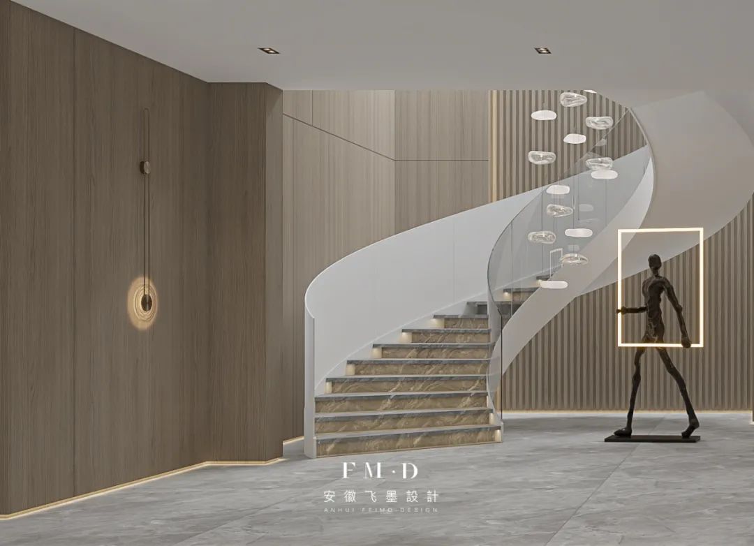 公园里地复式现代轻奢家居设计丨中国合肥丨安徽飞墨设计-41