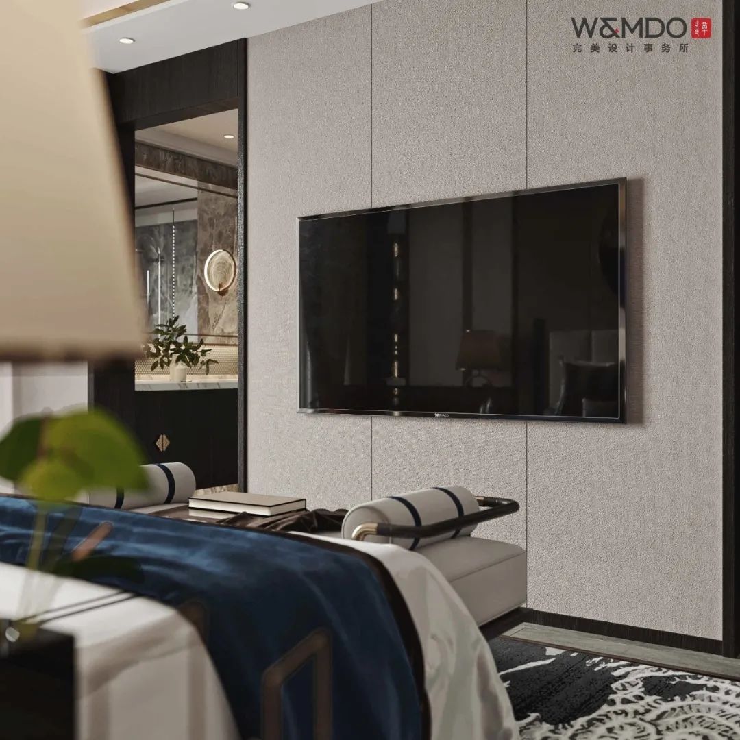 蓝山湾·肖府新中式设计,融合清雅古韵与精致简约-27