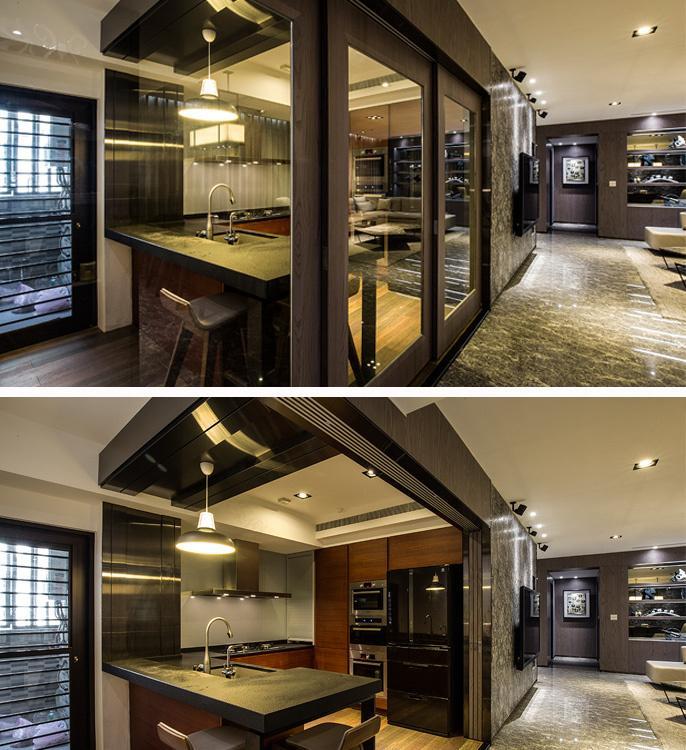 陈承泽设计 | 自住款客皆大方!玻璃元素打造未来感空间-8