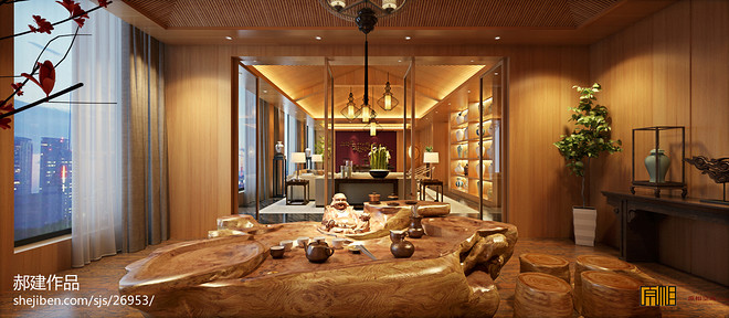 威海东骏集团办公楼装修案例丨中国威海-14