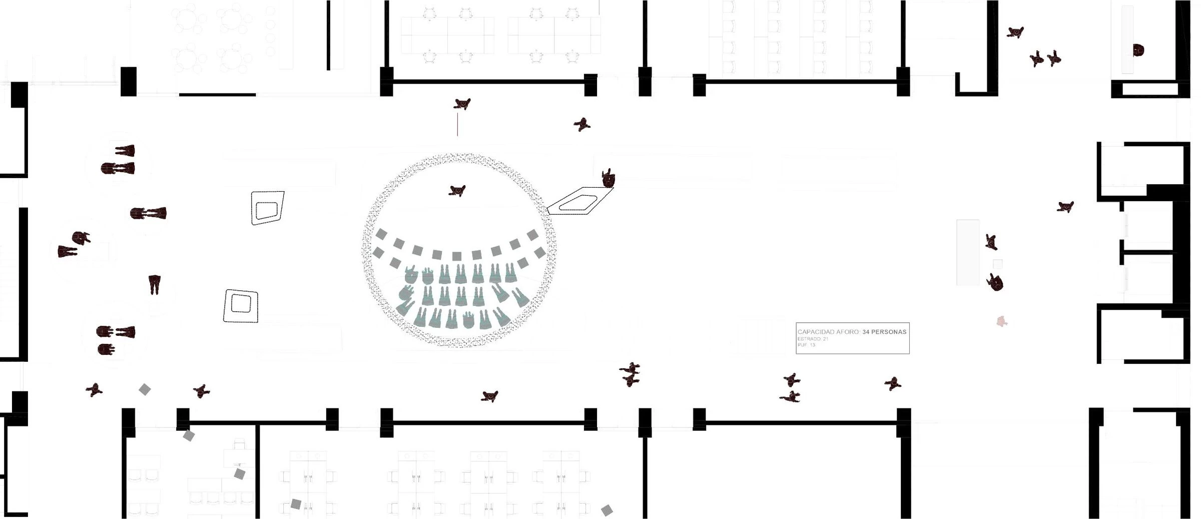 马德里娱乐科学校园中庭室内设计丨西班牙马德里丨deardesign studio-36