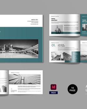 Case Study Booklet Landscape Template