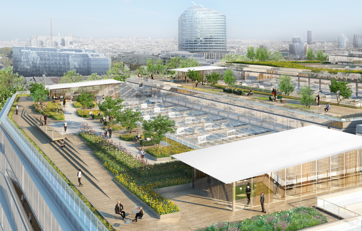 巴黎 Bridge 办公空间——绿色室内城市-9