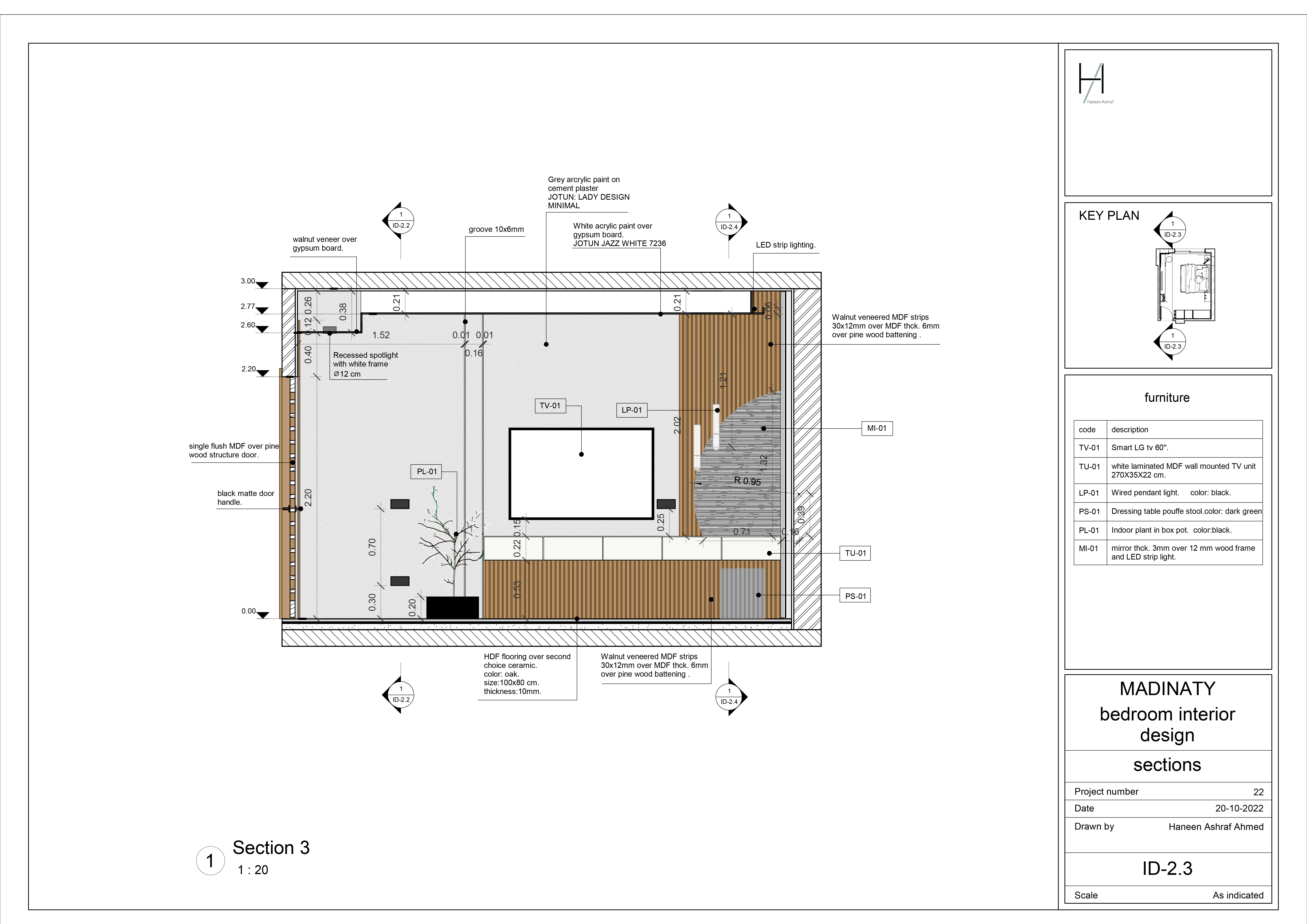 Interior shop drawings (bedroom)-12