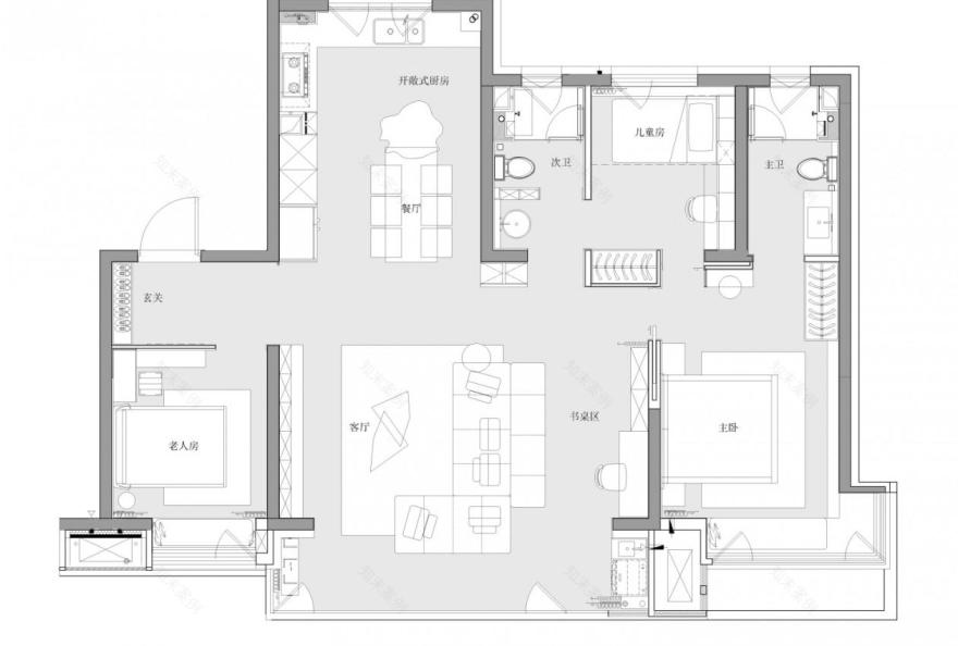 融创济南未来中心 126 户型丨中国济南丨北京德方圆文化创意有限公司-49