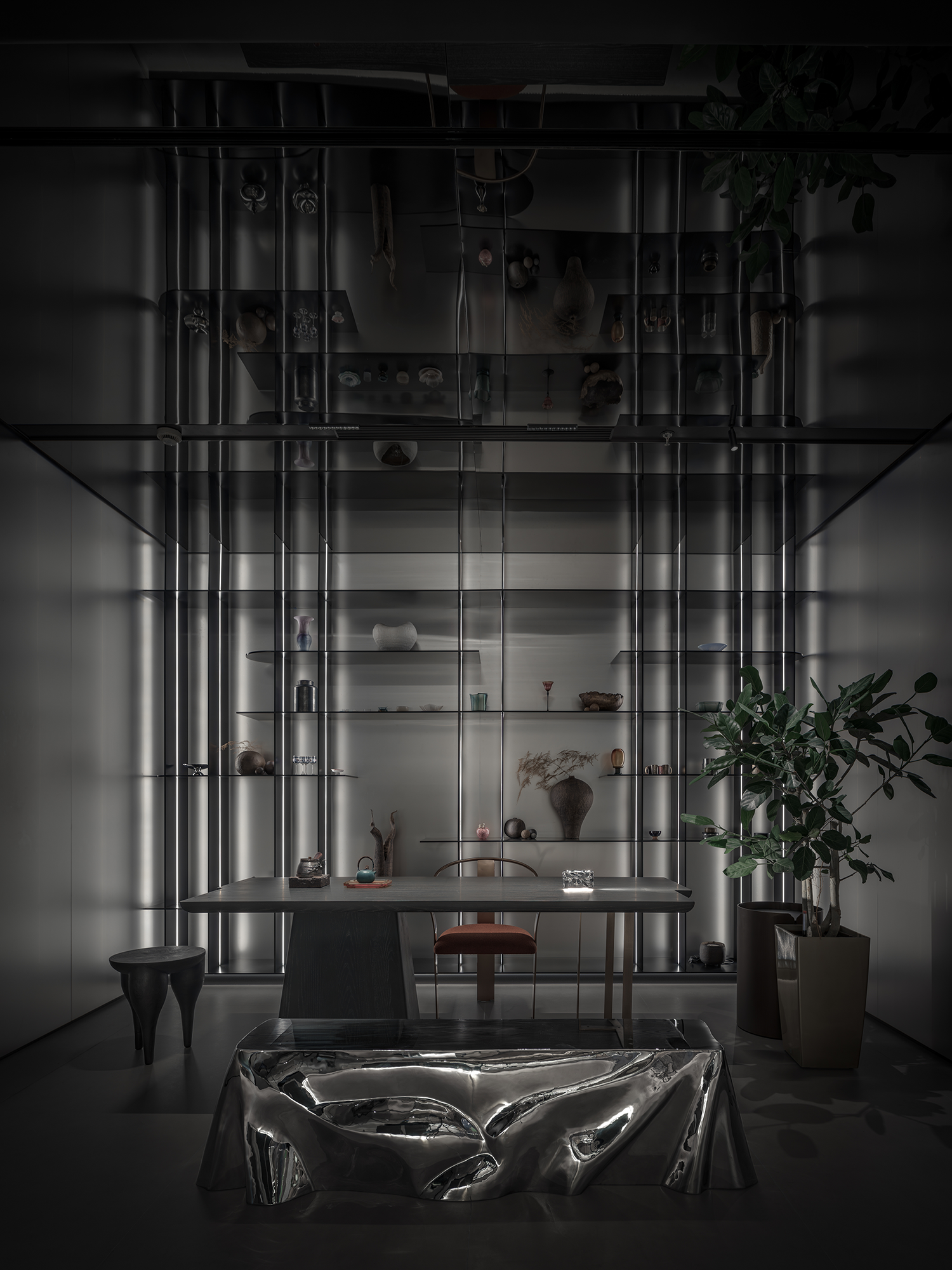 莫戈金属未来艺术展厅丨中国杭州丨黄永才  RMA共和都市-55