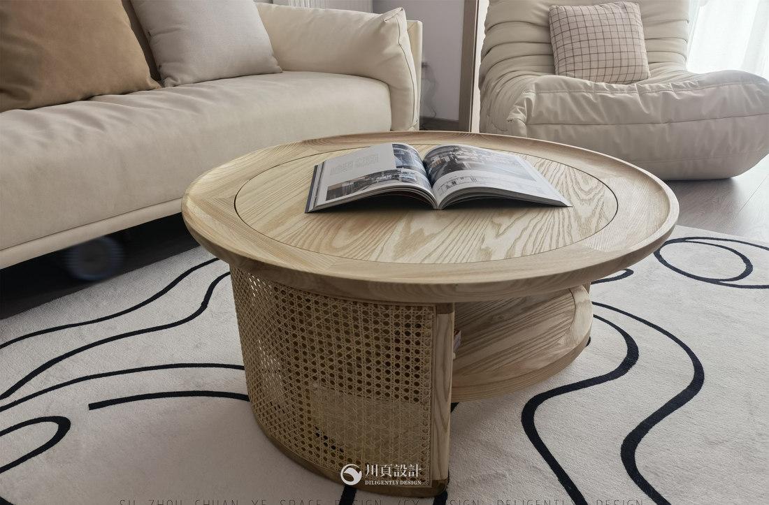 奶白木色极简平层-13