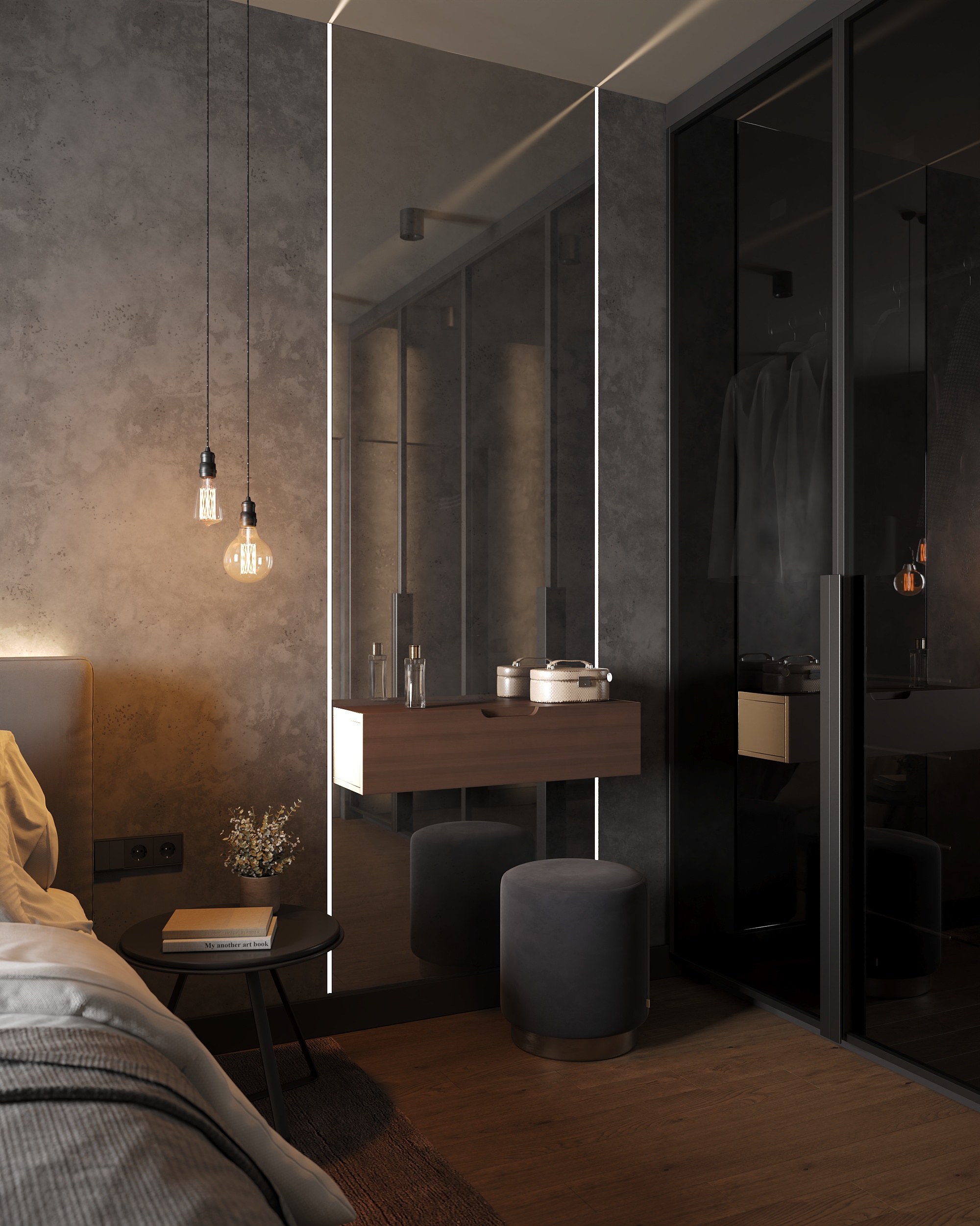 暗黑现代风公寓丨Daria-11