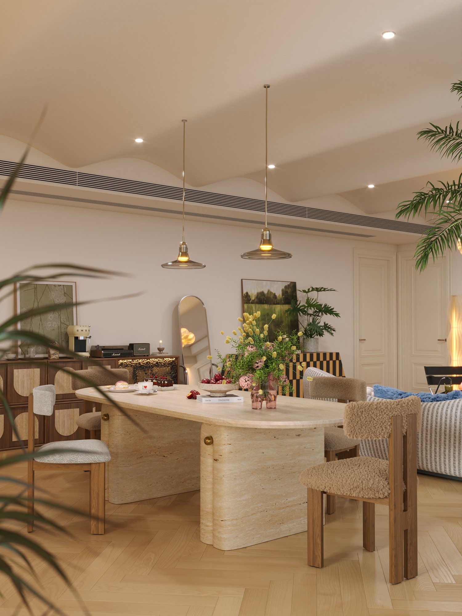 自然主义·中户型横厅空间  高端家具-8