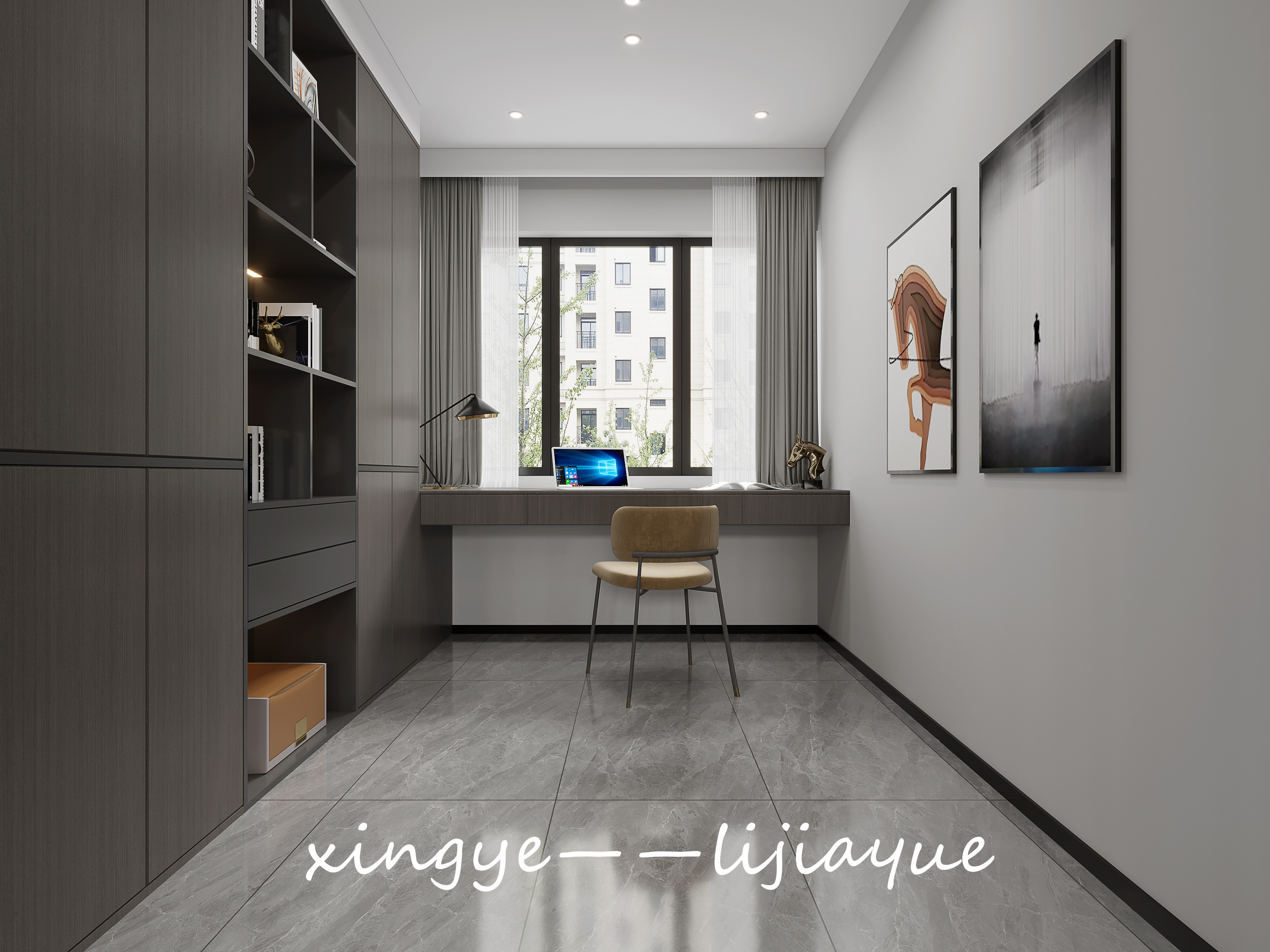 室内装修——黑白灰-4