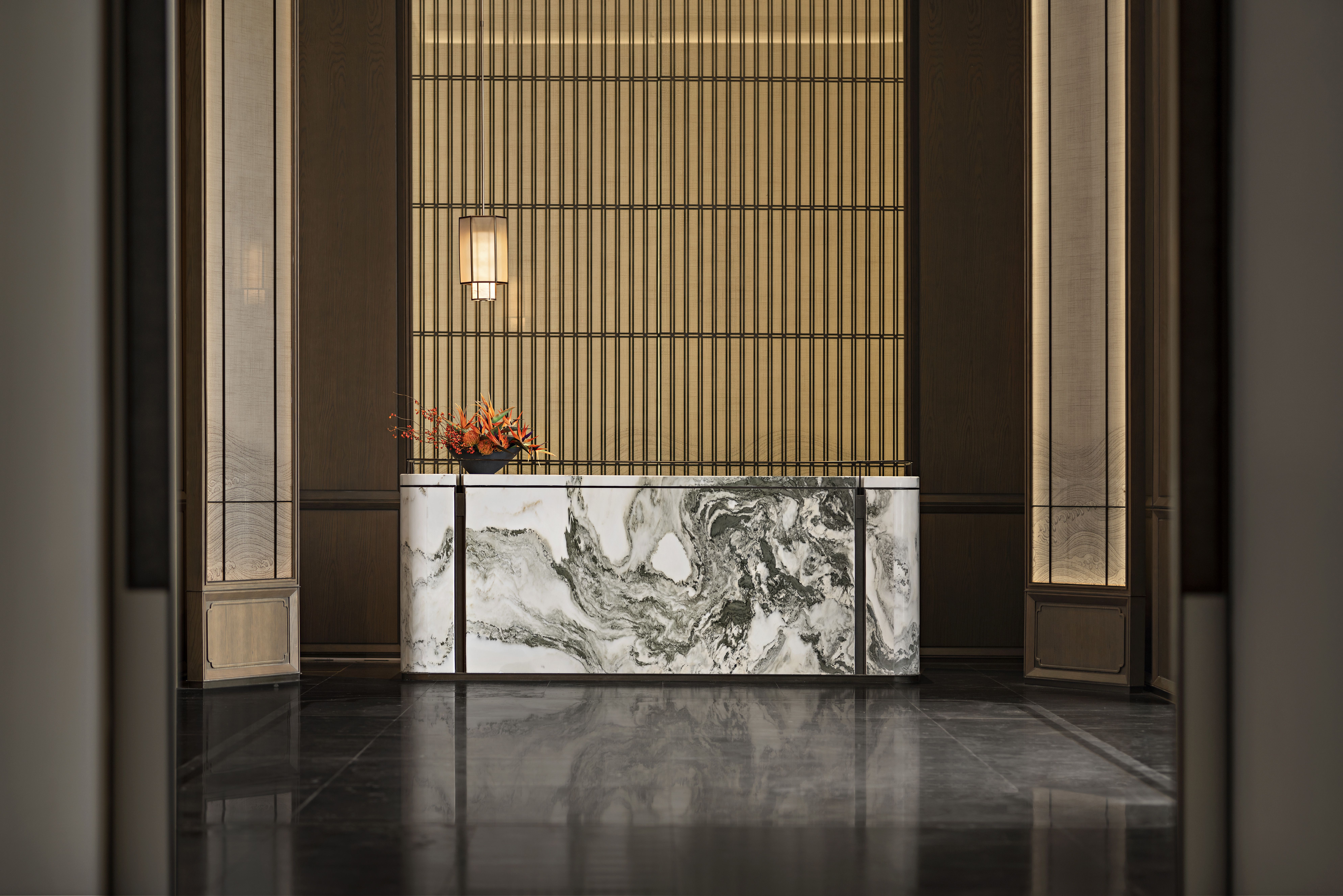 1000㎡中式售楼处丨盘石设计-5