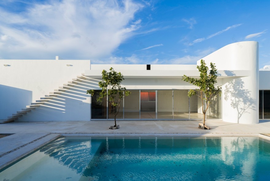 墨西哥 House O + I | 开放空间与光影游戏的住宅设计-1