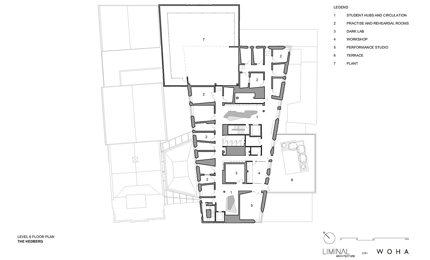 Hedberg 音乐中心丨澳大利亚霍巴特丨LIMINAL Studio+WOHA-45