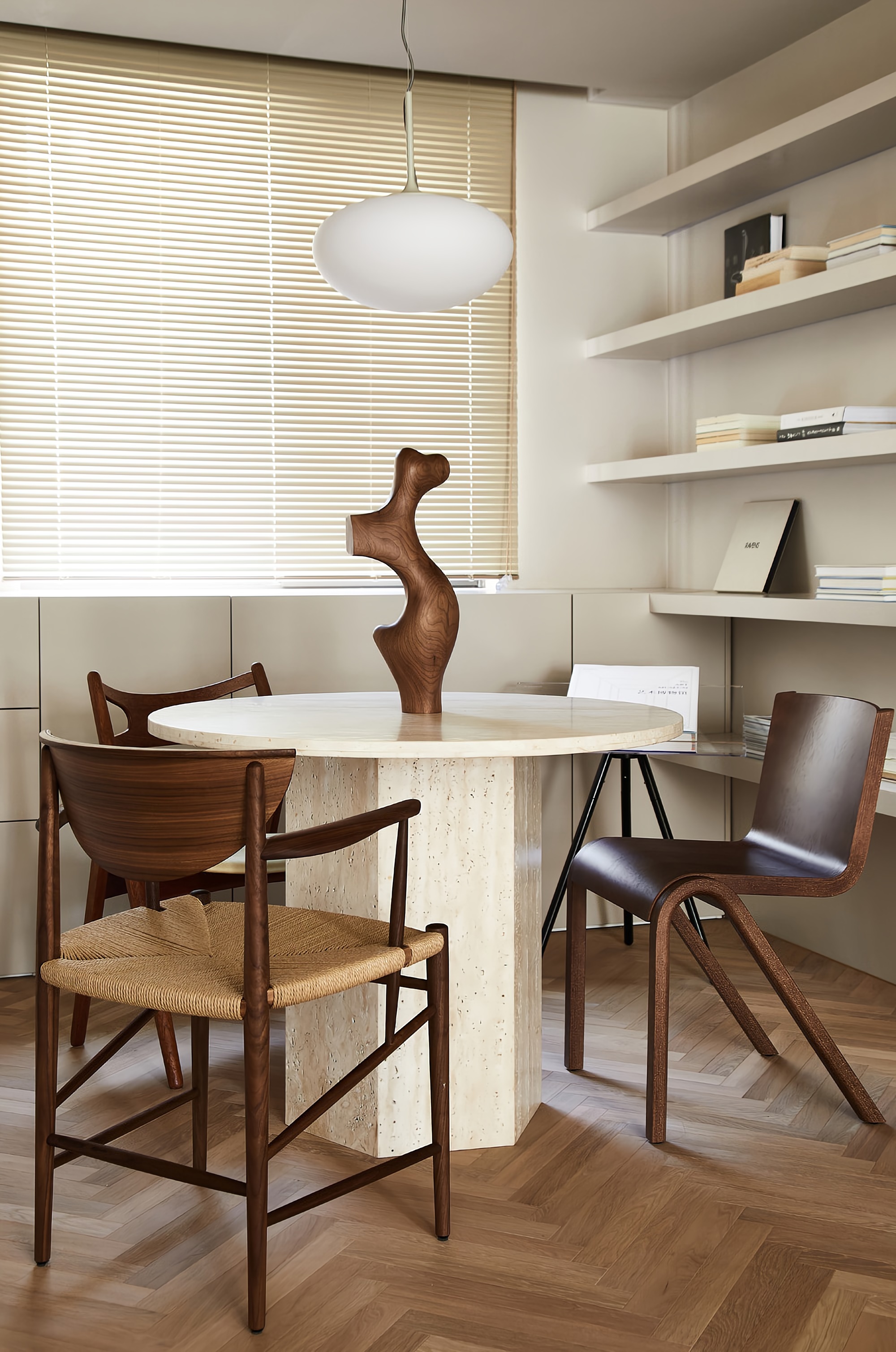 NOTHING DESIGN 奶油复古感公寓-19