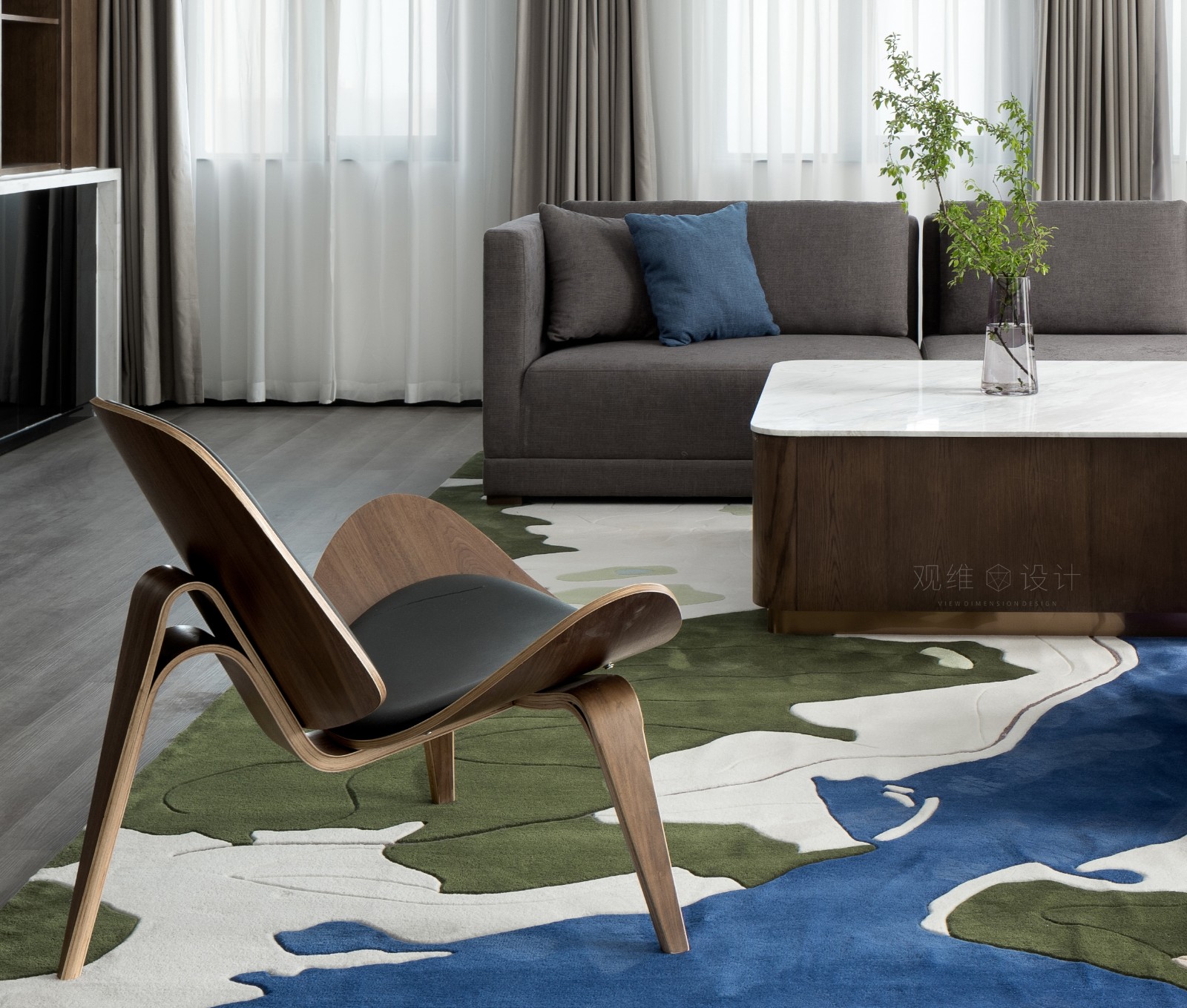 公寓自然韵律 | 观维设计光影空间的活力表现-4