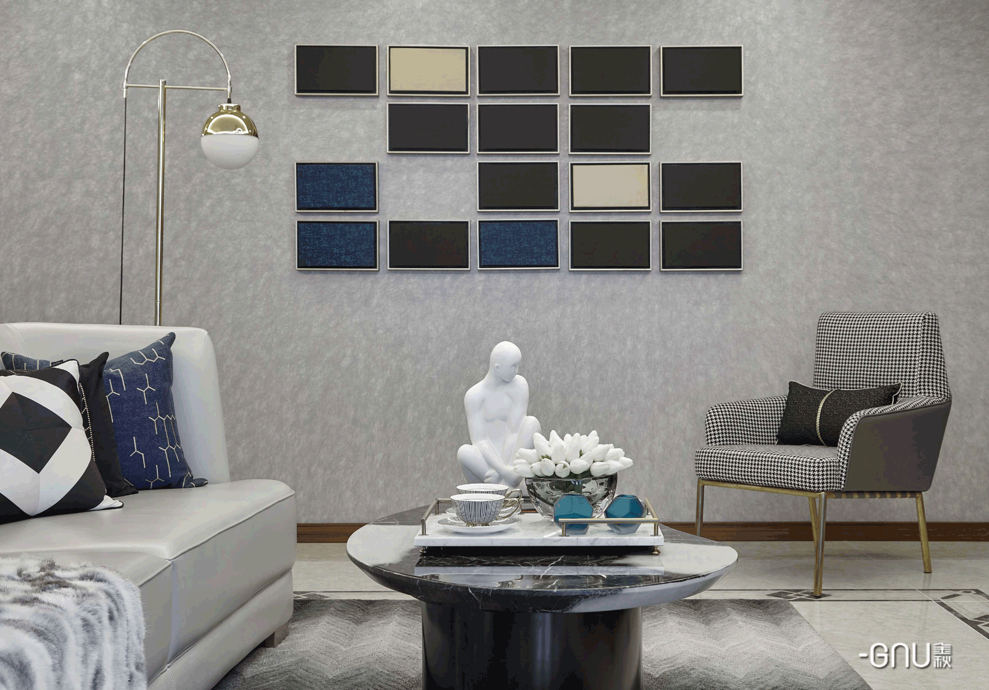 GNU金秋软装：中山万科城 | 轻轻奢华，诗意安居-30