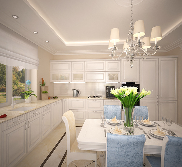 蓝色调住宅丨俄罗斯-7