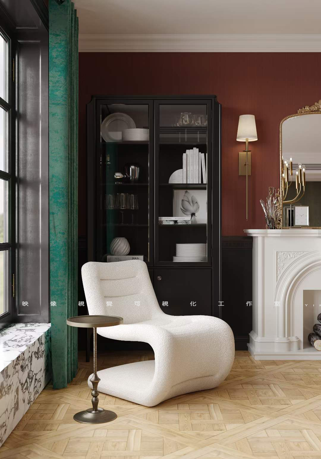 撞色复古空间丨映像視覺可视化工作室-5