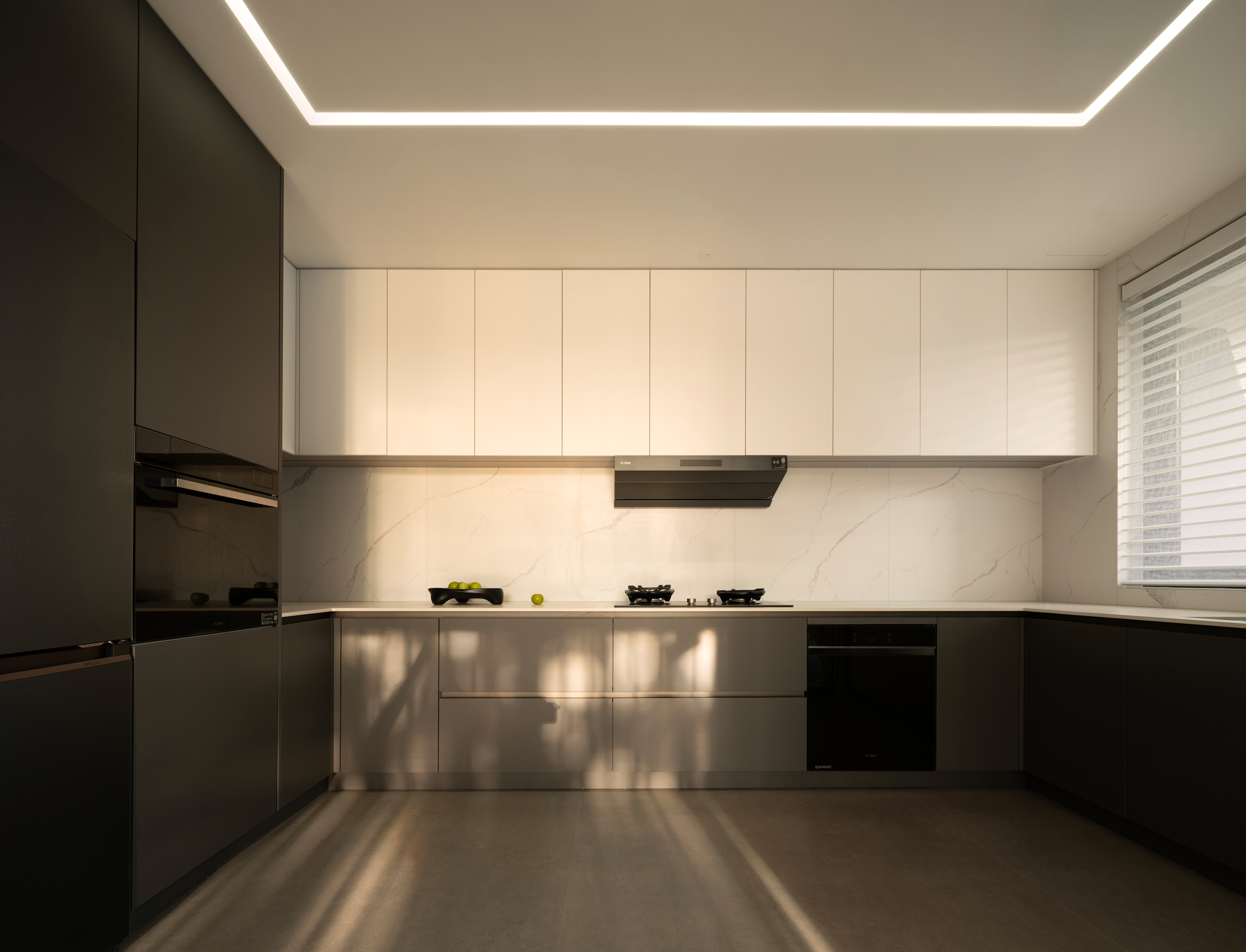 黑白重构,400㎡四层别墅的极简新生丨北岩-33