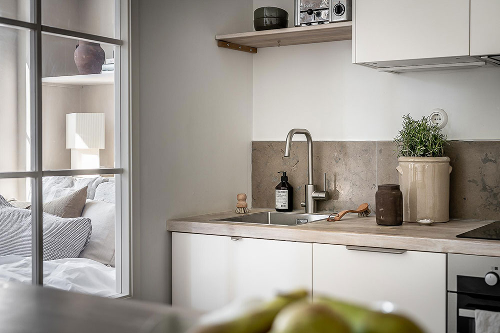 哥德堡 37 平米小公寓的巧妙分区设计-11