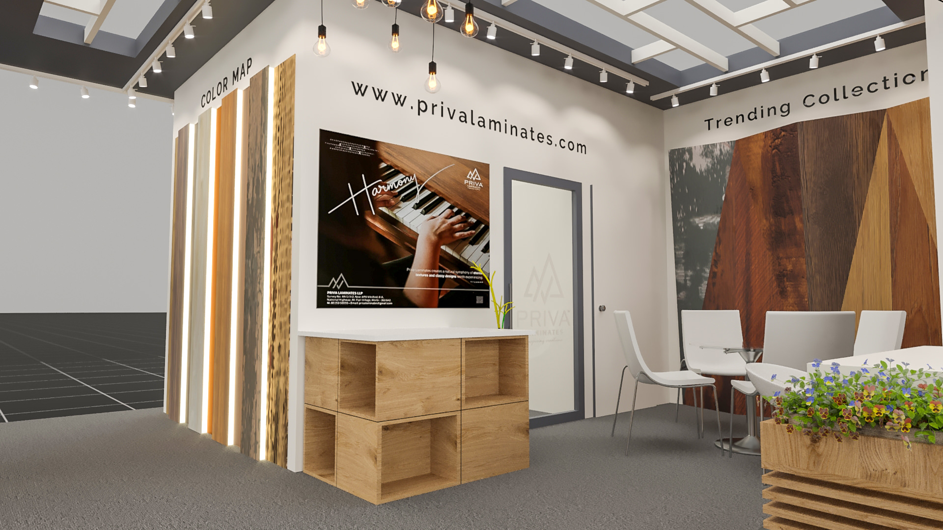 Priva Laminate Booth Design at Acetech Mumbai-6