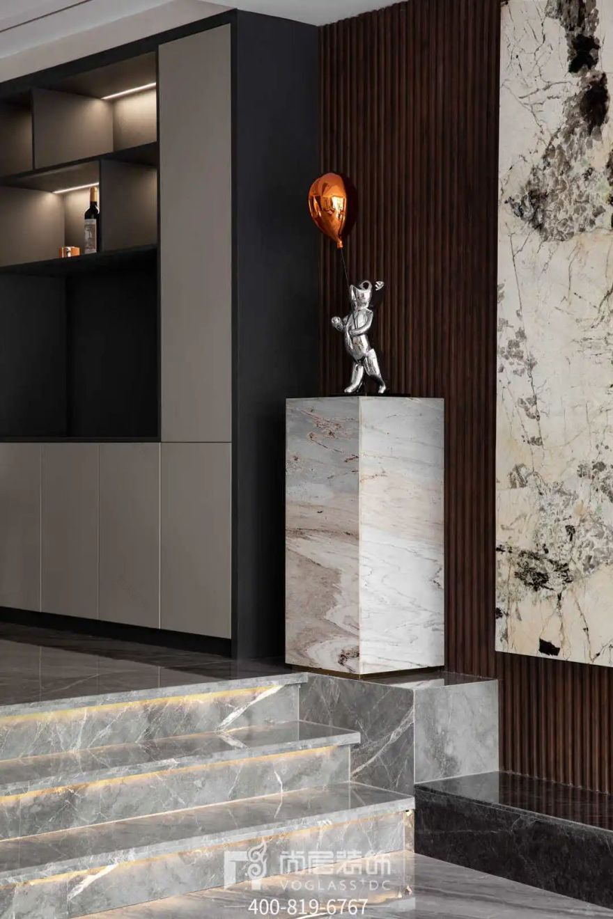 尚层装饰×瑞城花园 | 380㎡轻奢别墅设计,优雅如诗-55