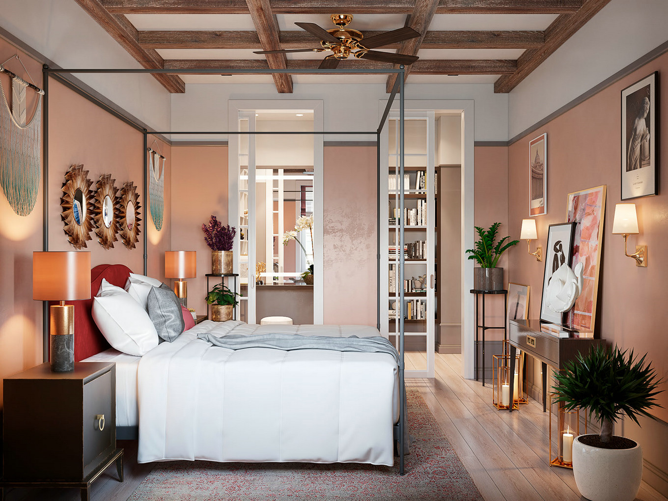 色彩盛宴 | 78 平混搭风格公寓设计-12