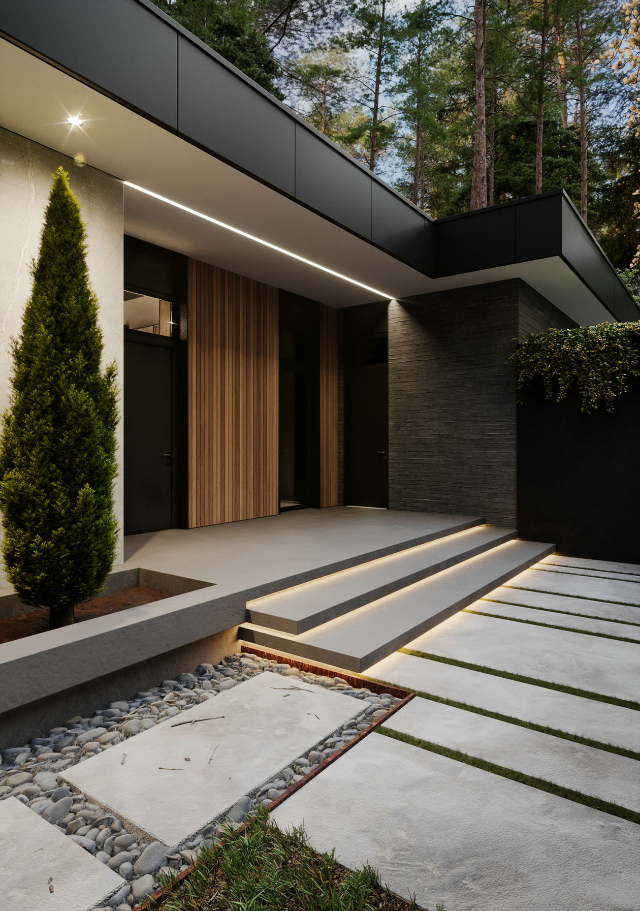 俄罗斯现代风别墅设计-0