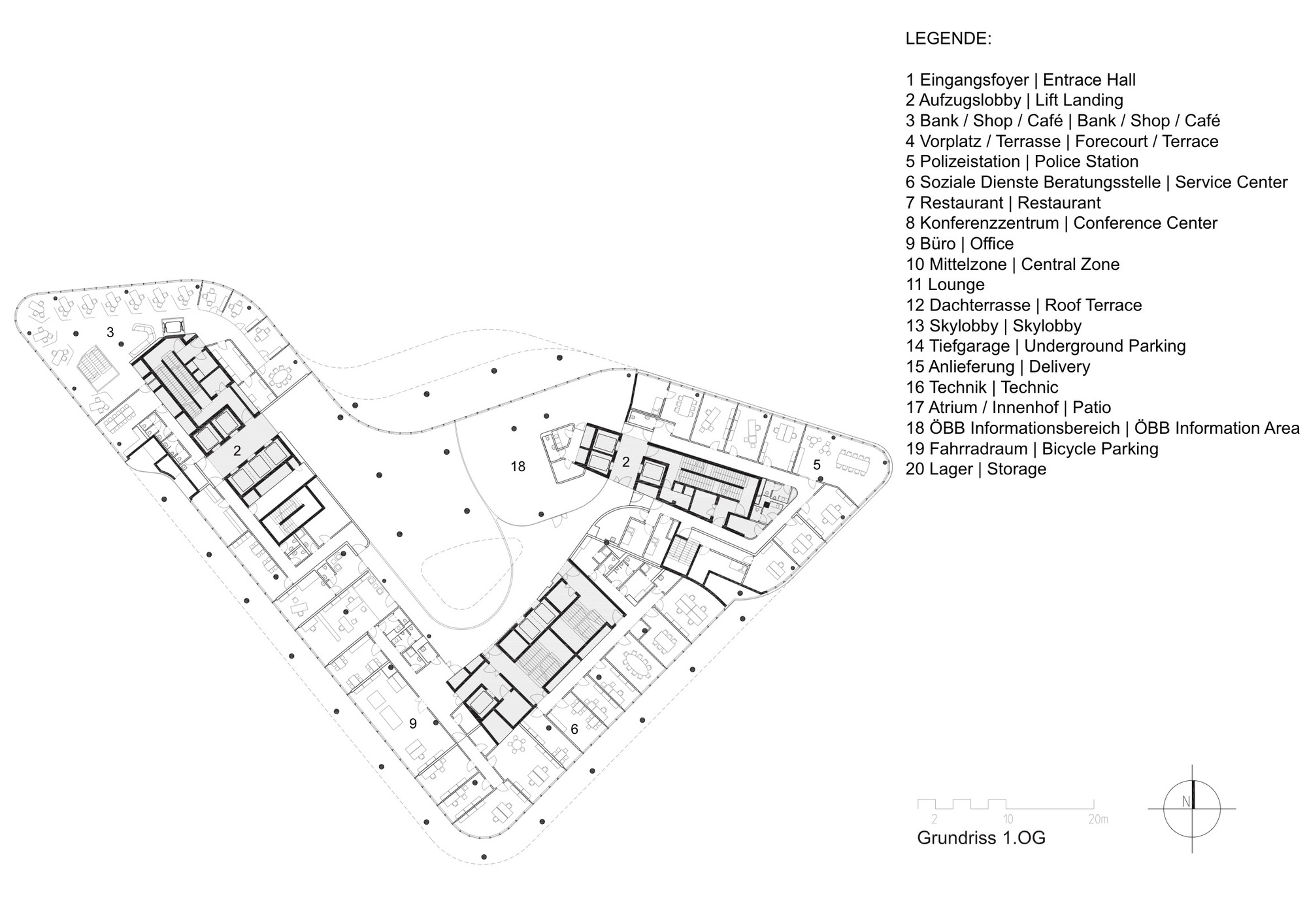 维也纳ÖBB 总部，现代高效绿色办公建筑-53