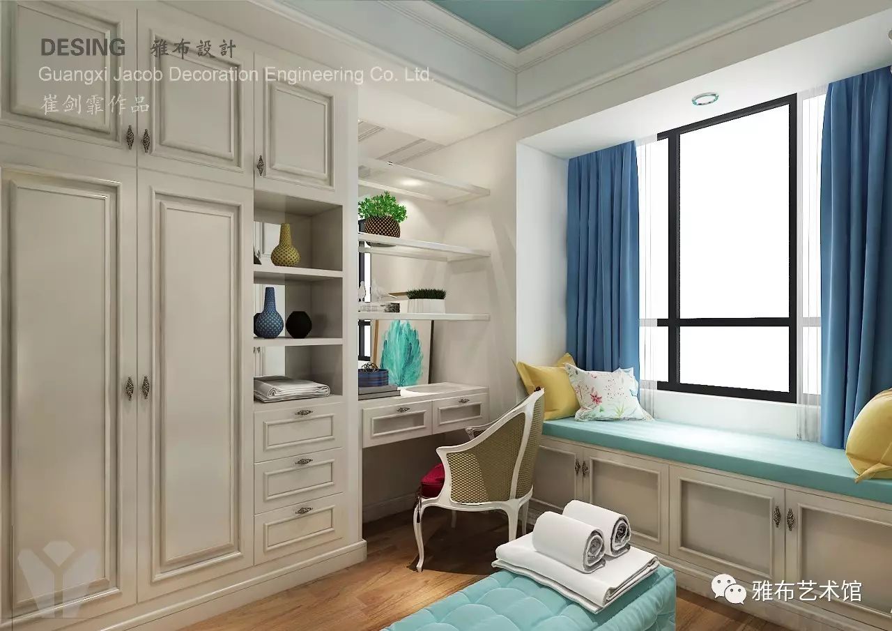 大城小院 122 平美式风格设计，温馨优雅生活情调-28