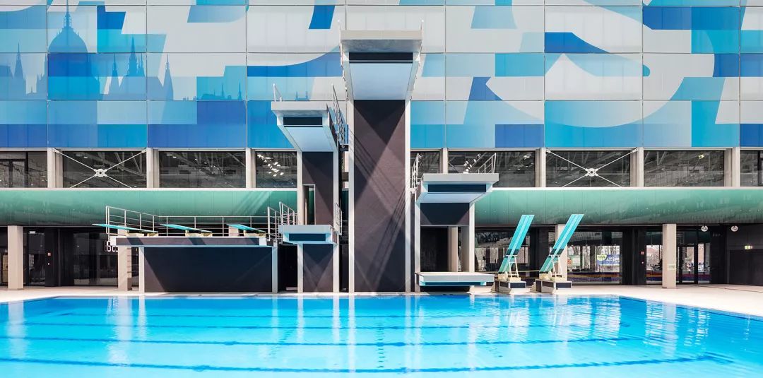 波光粼粼的多瑙河畔游泳馆，布达佩斯 Duna Arena-56