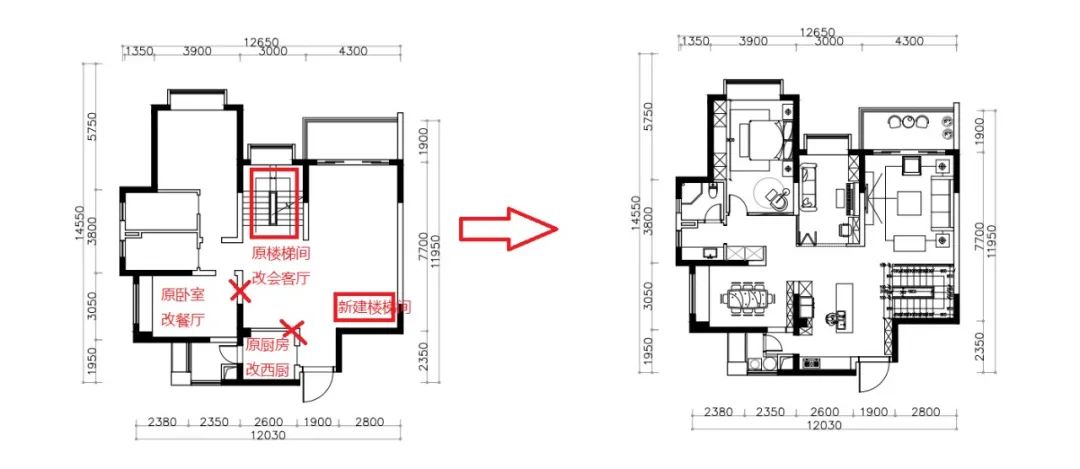 蔚蓝轩复式空间设计丨中国成都丨朗润装饰杨艳-17