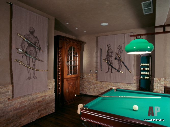 带阁楼和泳池的木结构住宅室内设计丨设计师 Ольга Фрадкина-35