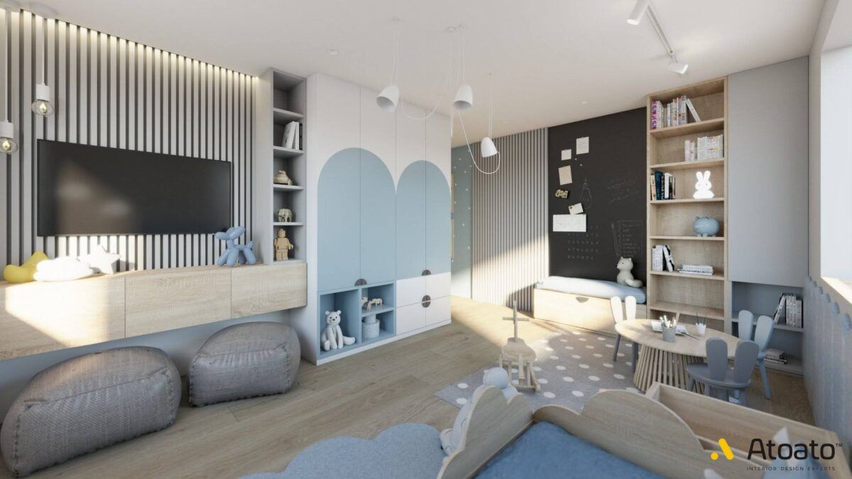 现代带SPA住宅室内设计-25