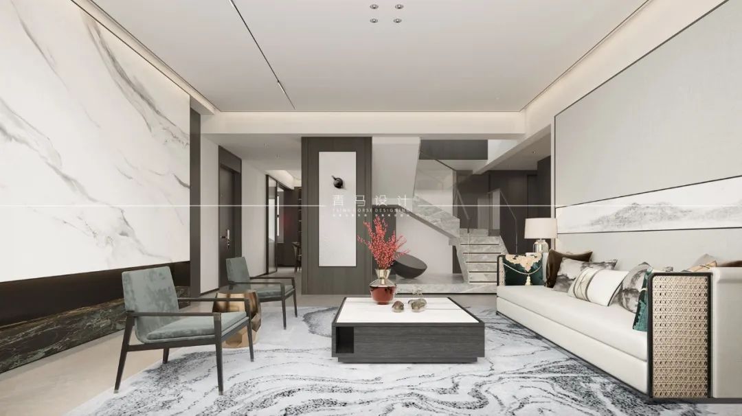 未央金茂府现代中式别墅设计丨中国西安丨青马别墅设计-25