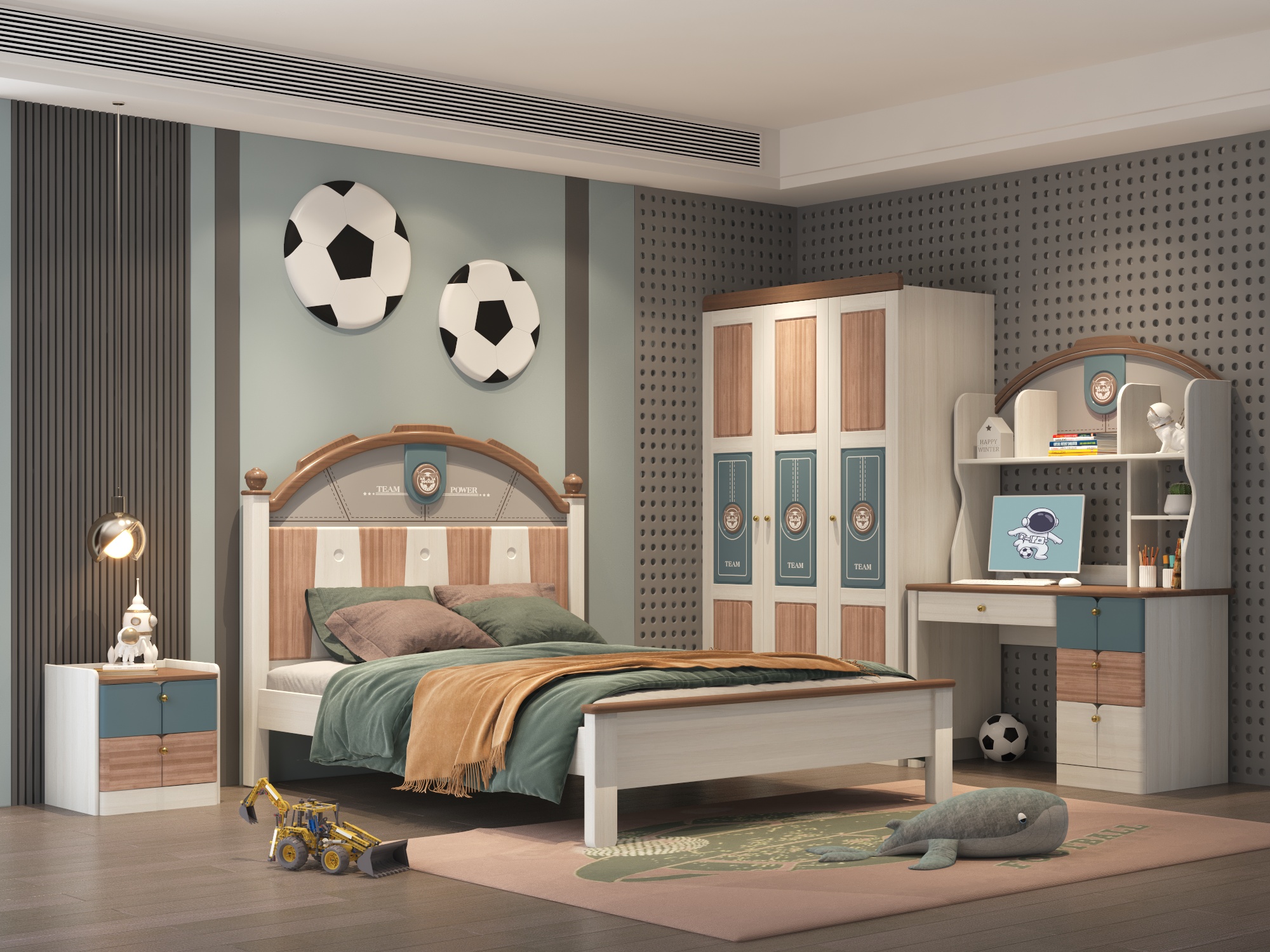 电商家具渲染儿童房间-32