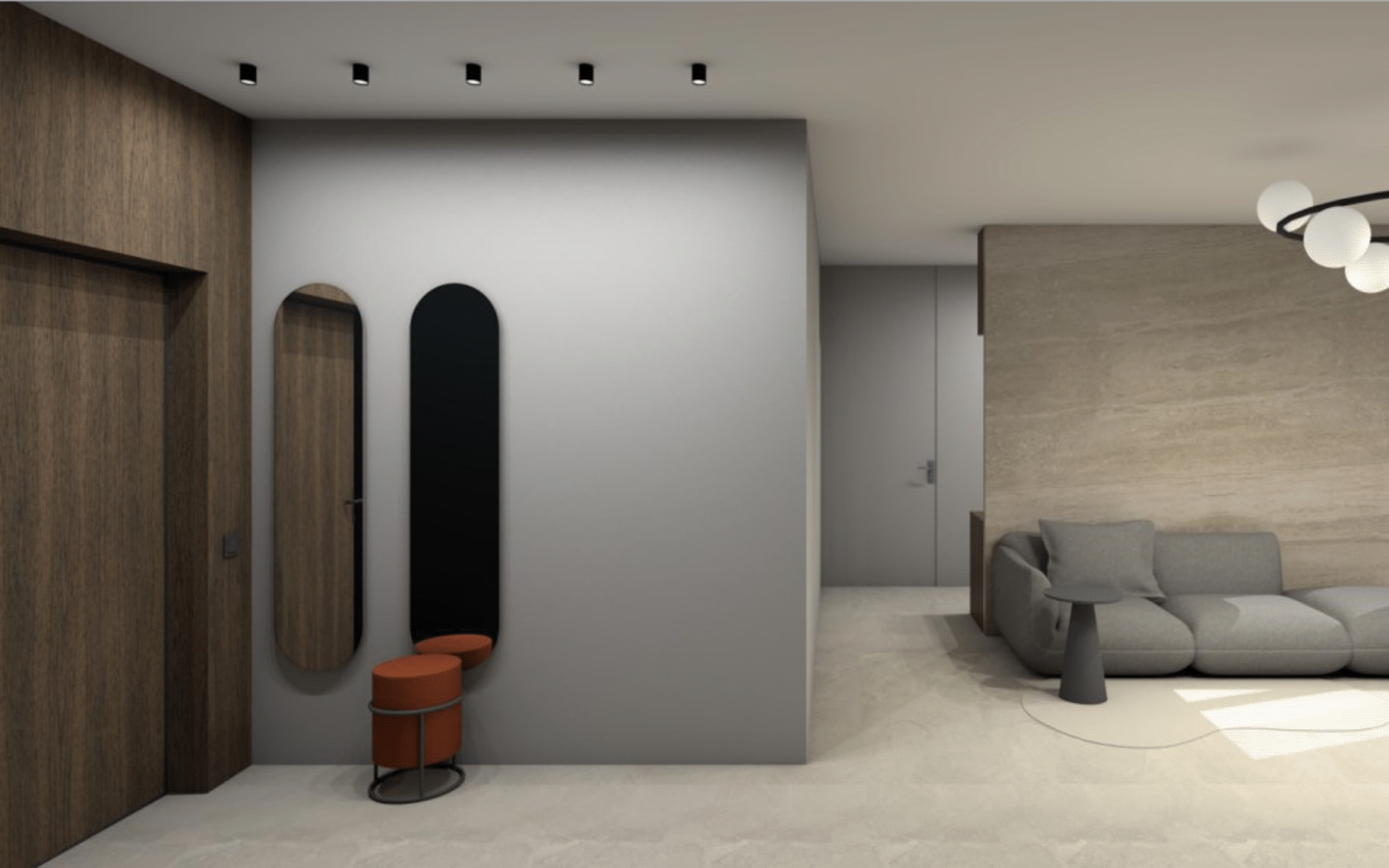 室内设计毕业设计  60平公寓设计-2